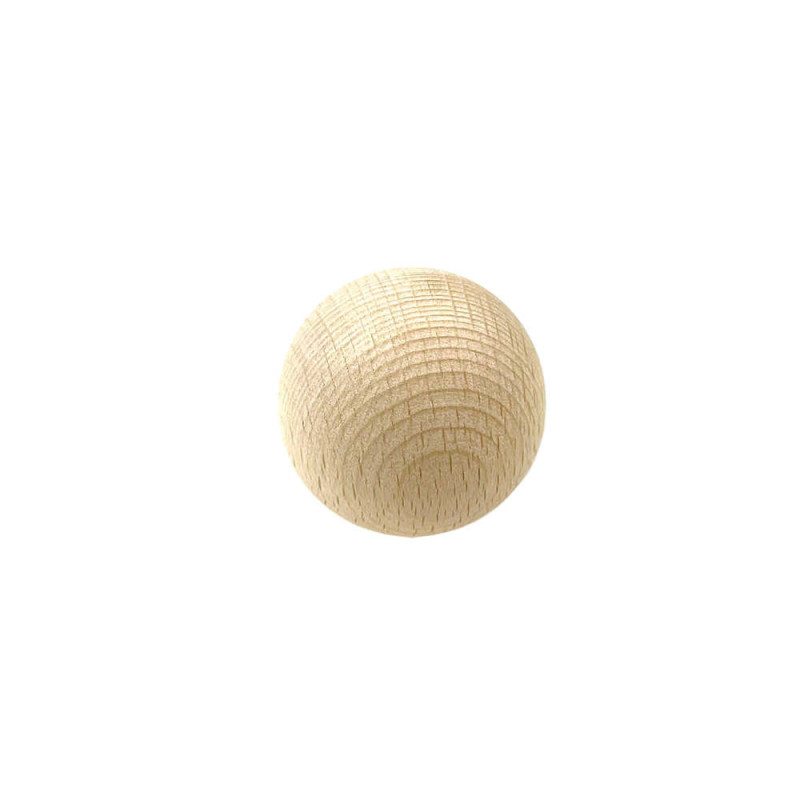 Boules rondes 40mm 20pcs en bois de hêtre