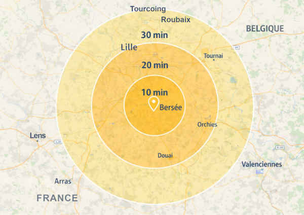 Zone livraison direct forfait Lille